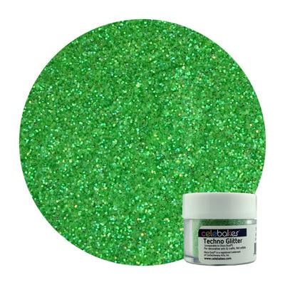 Techno Glitter Heat Green