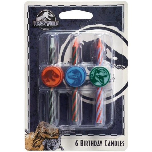 Jurassic World Candles  6ct.