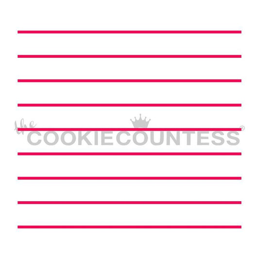 Notebook Stripe Cookie Countess Stencil