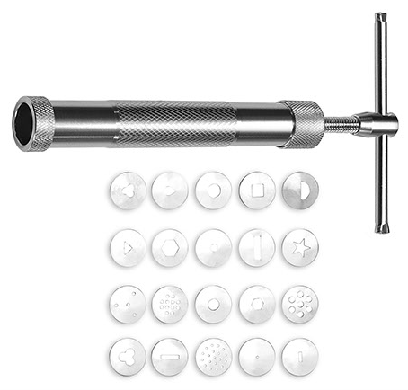 Fondant Extruder with 20 Design Plates