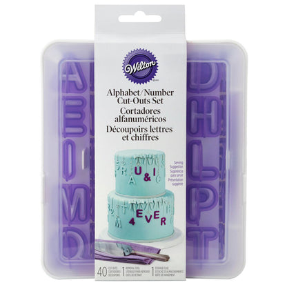 Fondant Letter & Number Cutters Set, 42-Piece Set