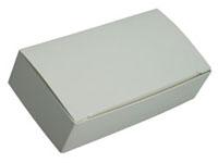 Candy Box 1pc White 1/4lb, rectangle