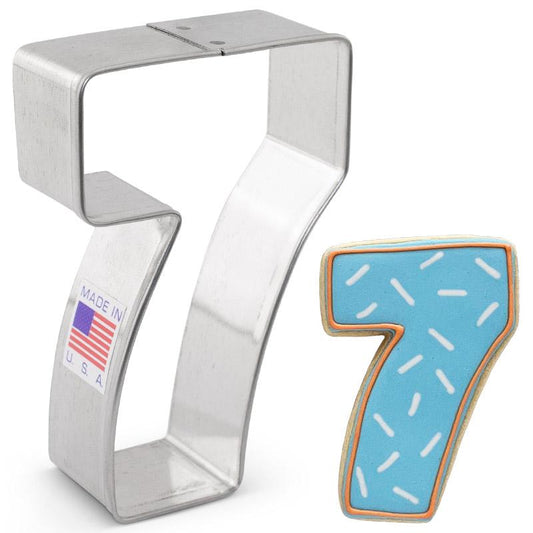 Number 7 Cookie Cutter 3 1/4"