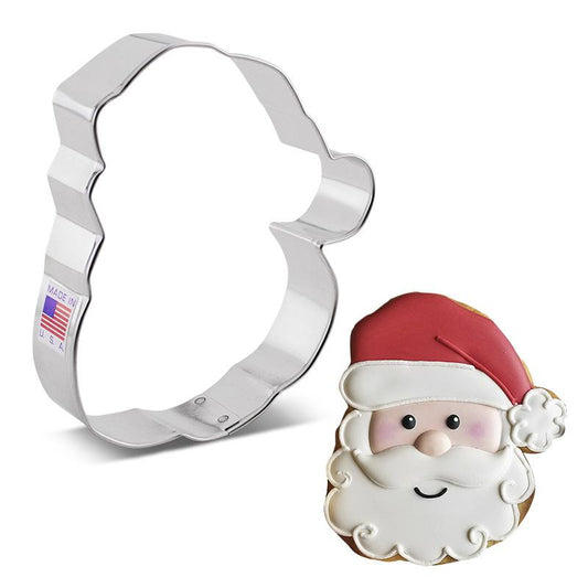 Santa Face Cookie Cutter 4 1/4"