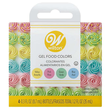 Gel Food Colors Pastel 4pack