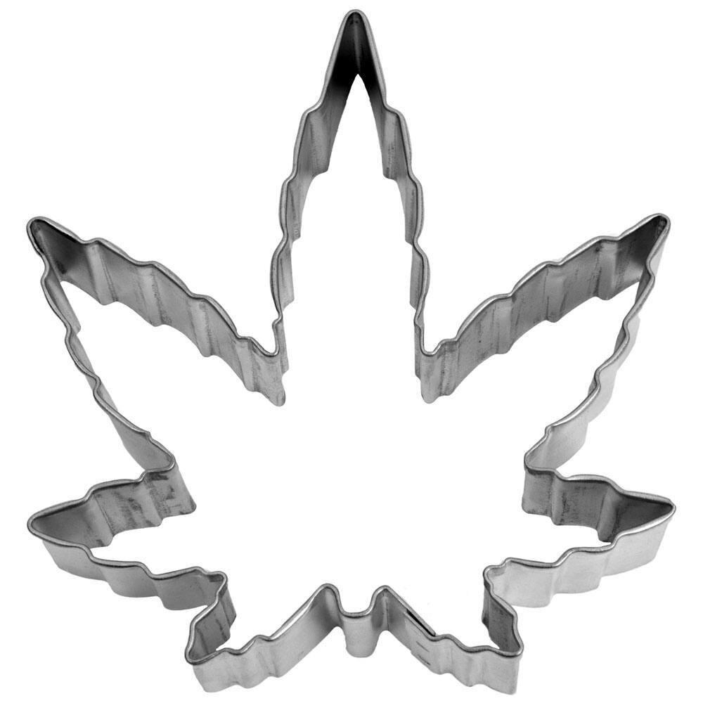 Marijuana Leaf Cookie Cutter 4"