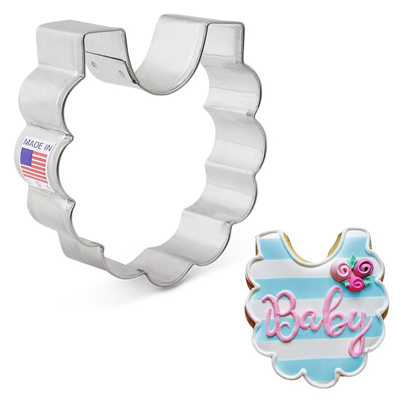 Med Cookie Cutter- 3" Baby Bib