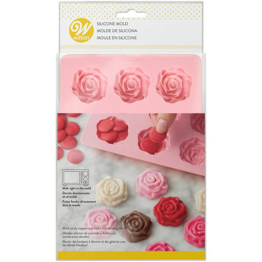 Silicone Rose Mold, 12-Cavity