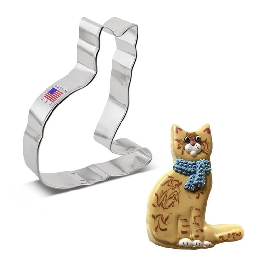 Cat with Tail Cookie Cutter