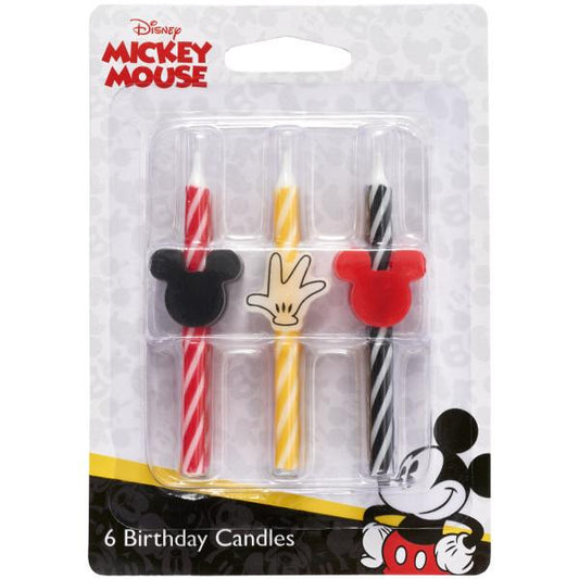 Mickey Mouse Candles 6pck