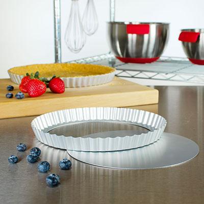 Fluted Tart Pan Removable Bottom, 11 in x 1 in