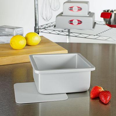 Square Pan Removable Bottom, 6 in x 6 in x 3 in