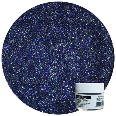 Techno Glitter Hologram Blue