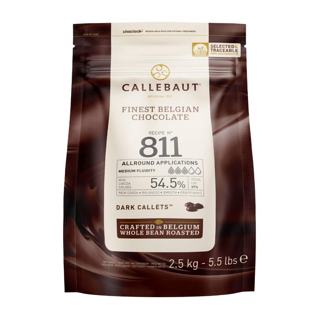 Callebaut Dark Callets Recipe N° 811, 5.5lbs.