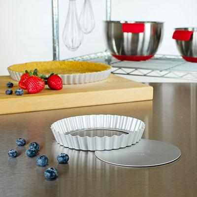 Fluted Tart Pan Removable Bottom, 6 1/2 in x 1 in