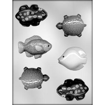 Chocolate Mold 90-12899 Fish, Frogs & Turtles