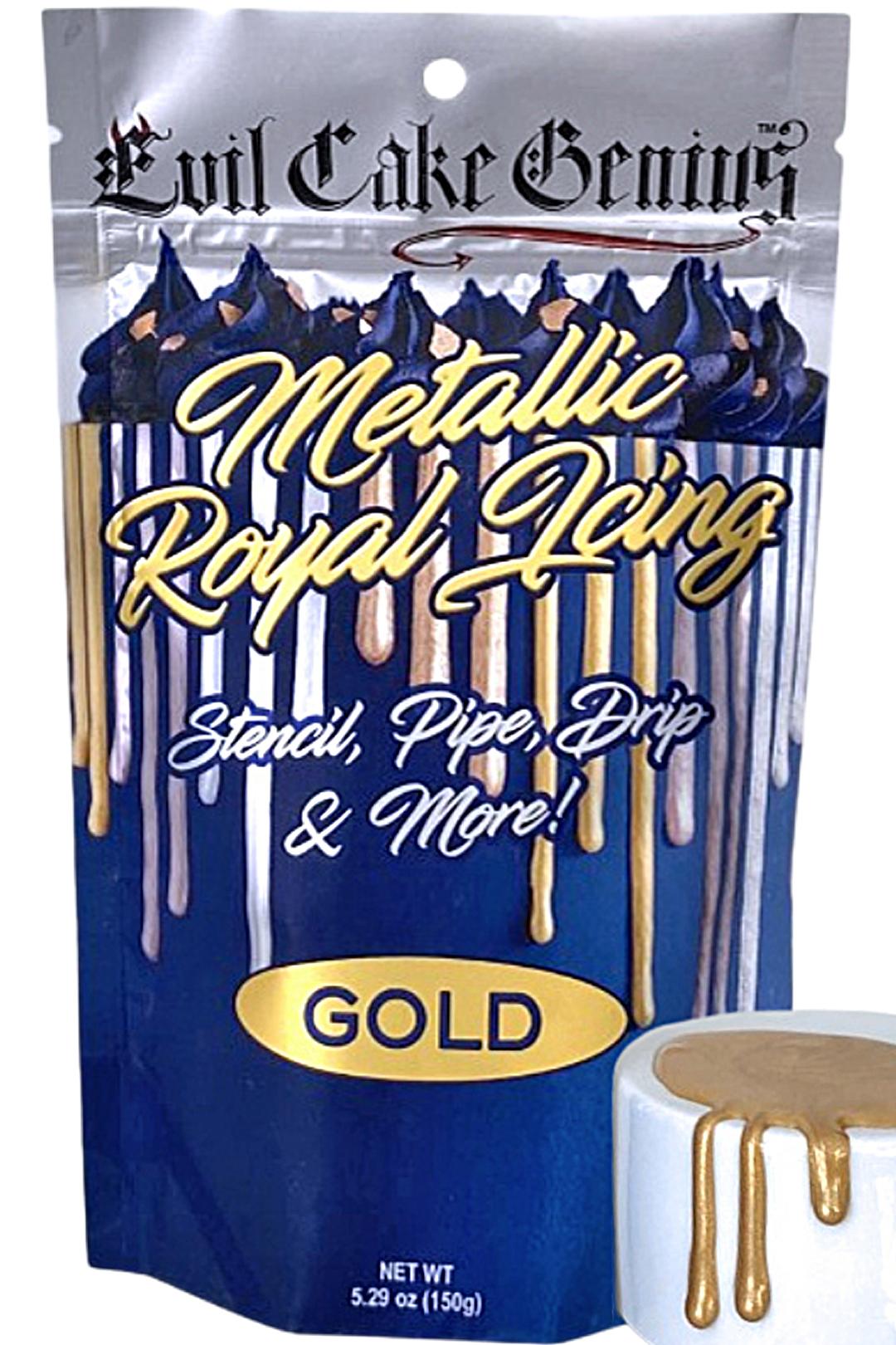 Metallic Royal Icing - Gold