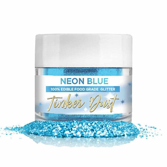 Neon Blue Edible Glitter | Tinker Dust®