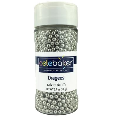 Celebakes Dragees Silver 4mm