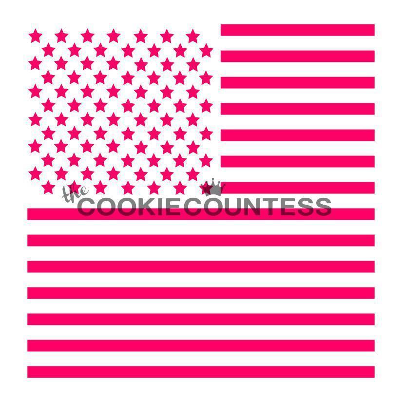 2 Piece Flag Stencil