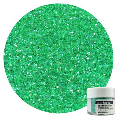 Techno Glitter Emerald Green