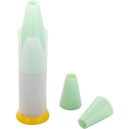 Pop-Up Piping Tip Dispenser with 12 Disposable Piping Tips, Tip 2A