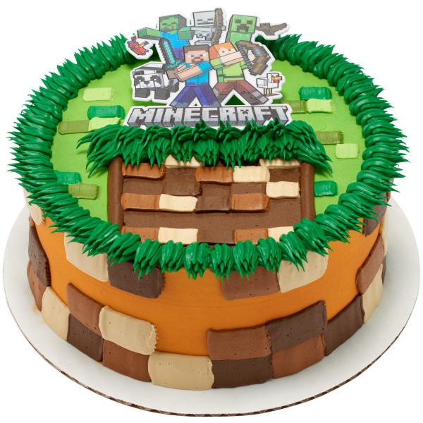 Minecraft Layon Cake Topper