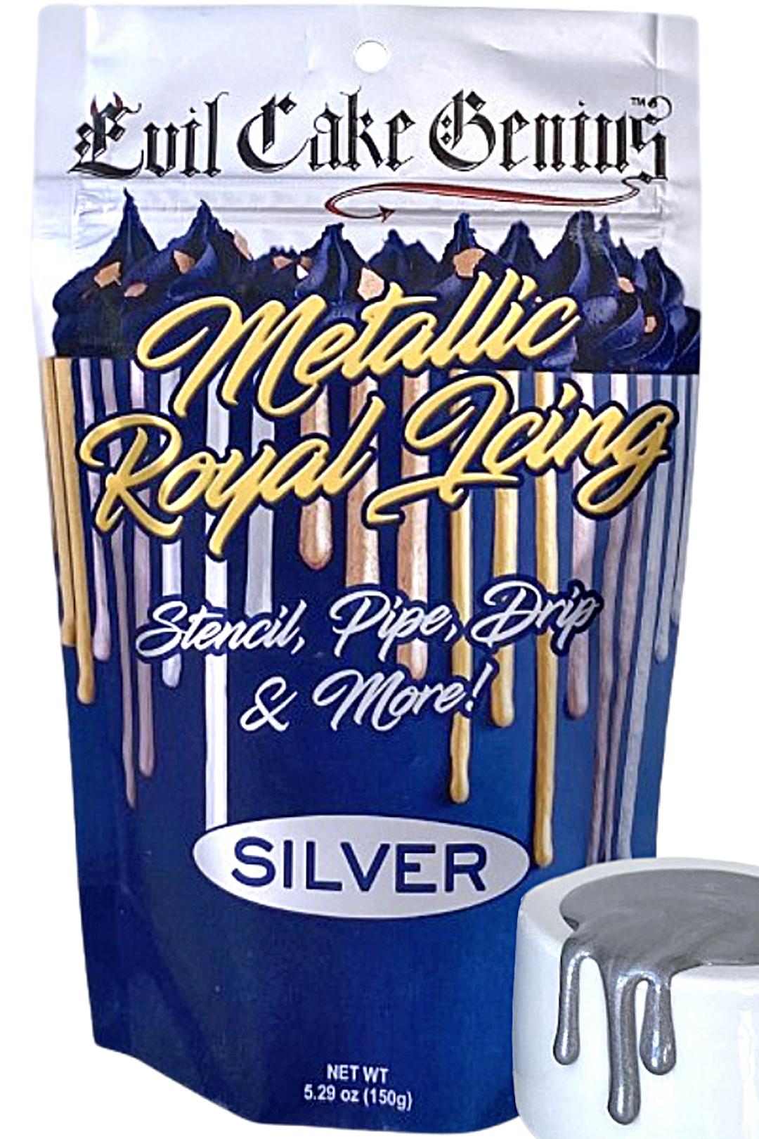 Metallic Royal Icing - Silver