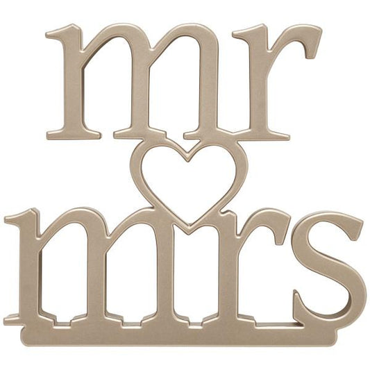 Mr. and Mrs. Ornament Cake Topper