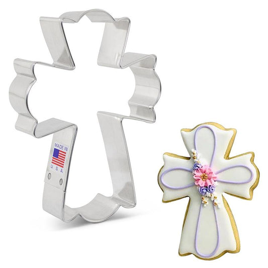 Flour Box Bakery's Large Fancy Cross Cookie Cutter 5"