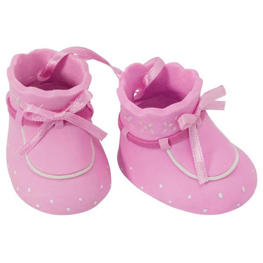 Pink Baby Booties