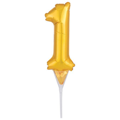Inflatable Gold Numeral 1 Anagram® Cake Pic