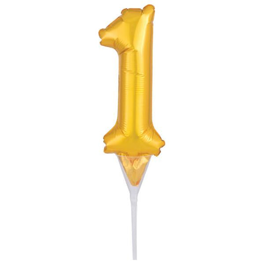 Inflatable Gold Numeral 1 Anagram® Cake Pic