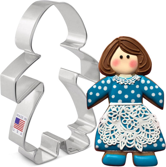 Girl/Paper Chain People Cookie Cutter, 5"