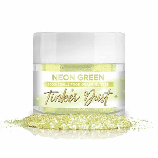 Neon Green Edible Glitter | Tinker Dust®