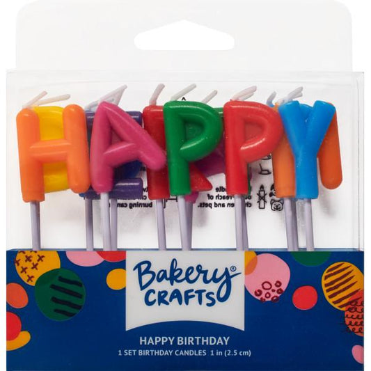 Happy Birthday Letters Specialty Candles