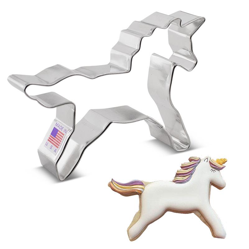 Unicorn Cookie Cutter 4 1/2"