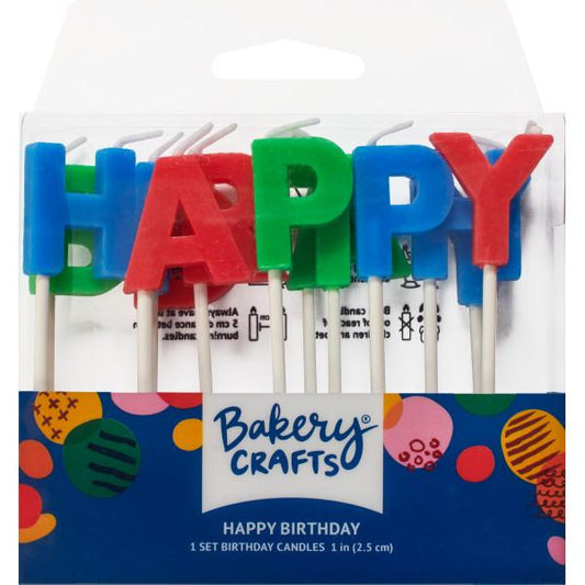 Primary Happy Birthday Letters Specialty Candles