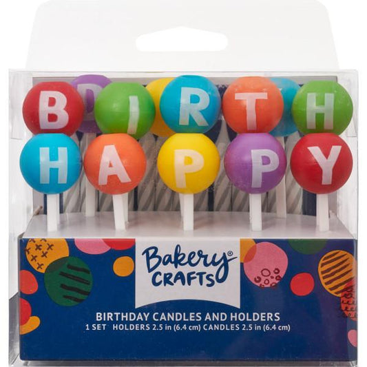 Happy Birthday Candle Holders