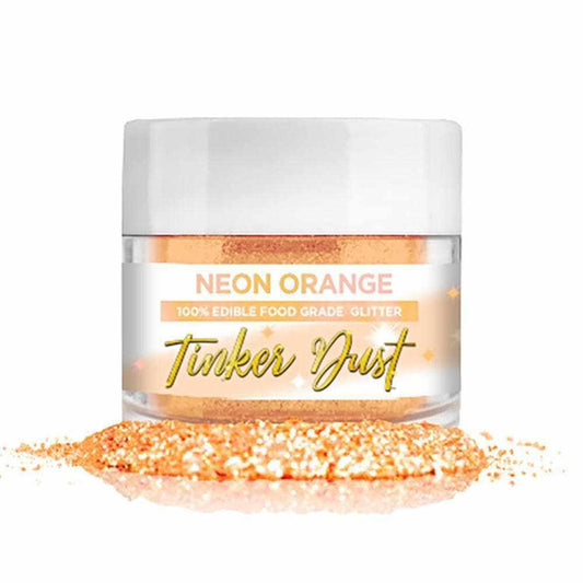 Neon Orange Edible Glitter | Tinker Dust®