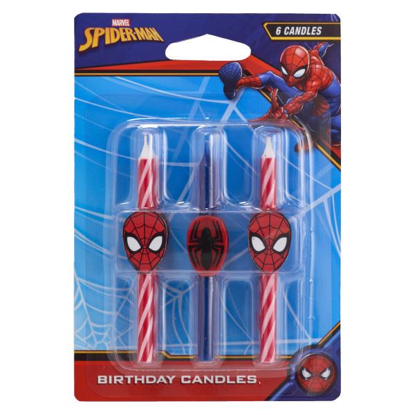 Spiderman Candle 6pck