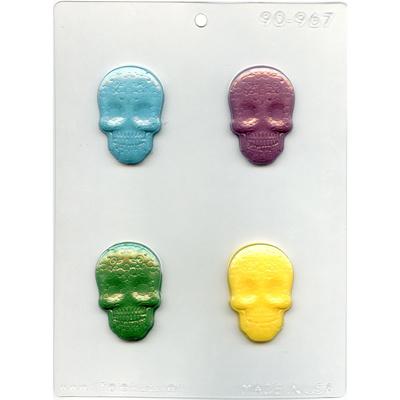 Chocolate Mold 90-967 sugar skull 4ct