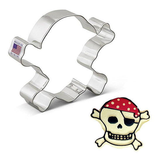 Skull & Crossbones Cookie Cutter 4 1/2"