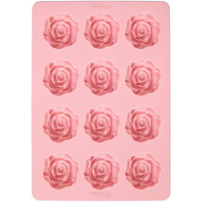 Silicone Rose Mold, 12-Cavity