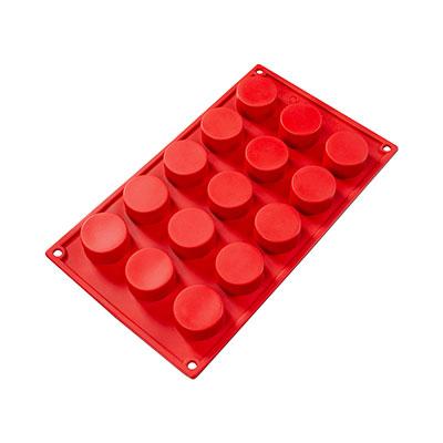 Petit Four Round 1 oz Silicone Mold. 1.57" x 0.79"