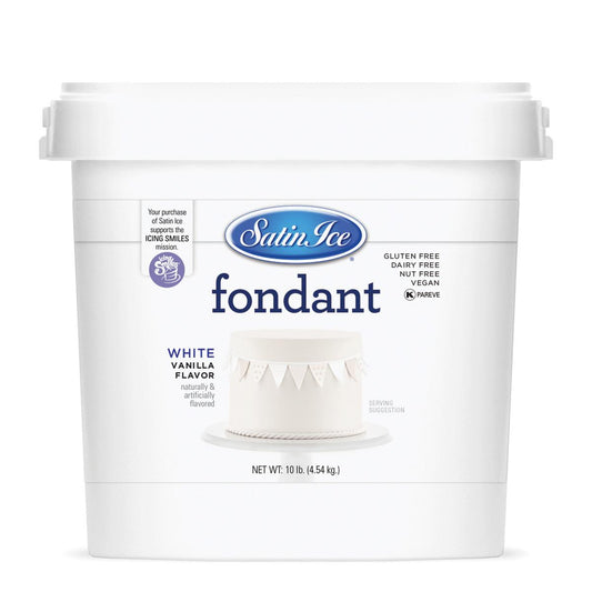 Satin Ice Fondant, White 10lb