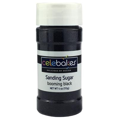 Celebakes Black Sanding Sugar, 4 oz.