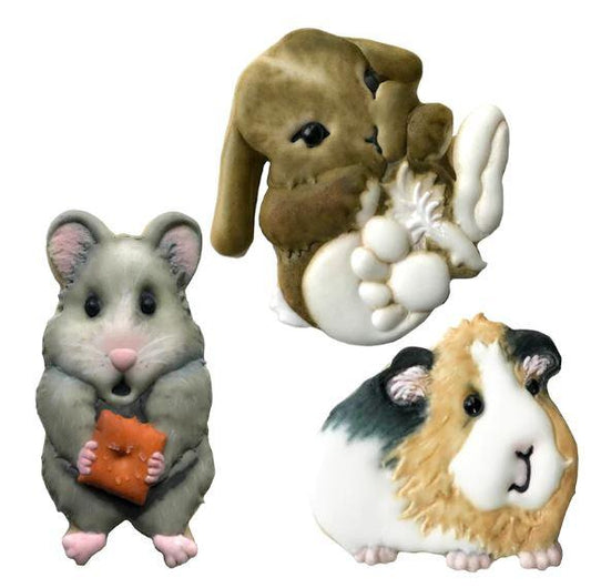 Palm Pets Bunny, Guinea Pig, and Hamster Cookie Cutter Set